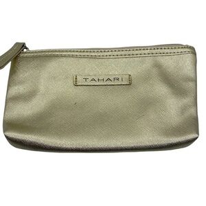 Tahari Gold Makeup Pouch/Wallert NWOT